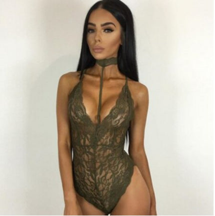 Heiße erotische Kostüme Porno Frauen Lenceria für Sex Dessous Nachtwäsche Sexy transparenter Bodysuit Babydoll Teddy Sexy exotisches Kostüm