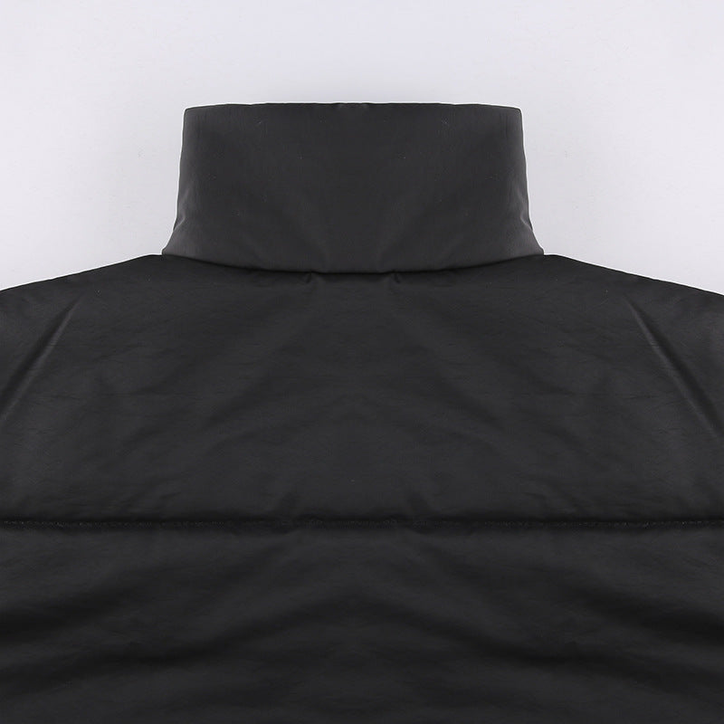 Warm Cotton Jacket - Black Urban Casual Style