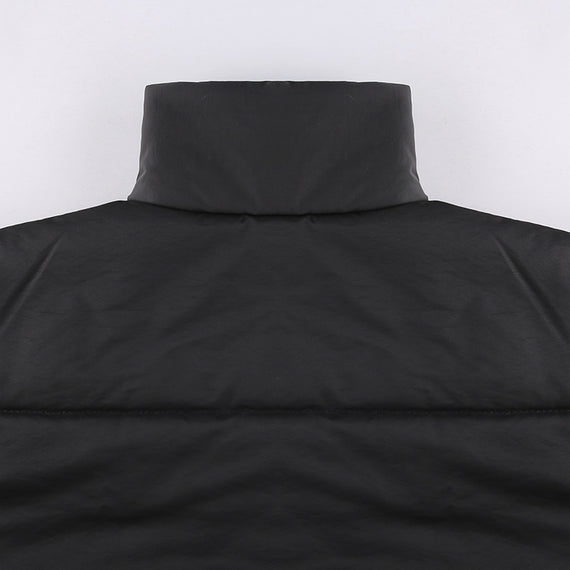 Warm Cotton Jacket - Black Urban Casual Style