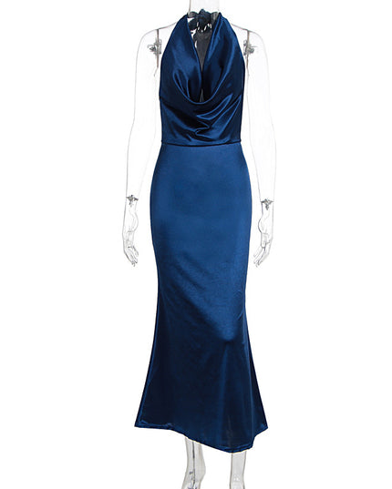Sexy Halter-neck, Plunging Neckline, Backless Dress