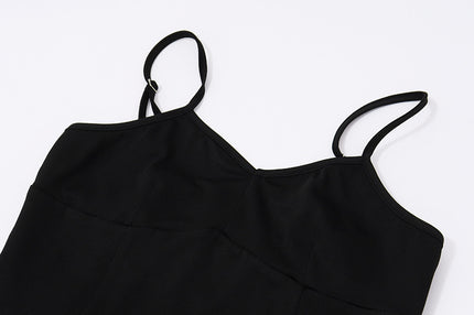 Elegant slingklänning med färgkontrast - Trendigt mode