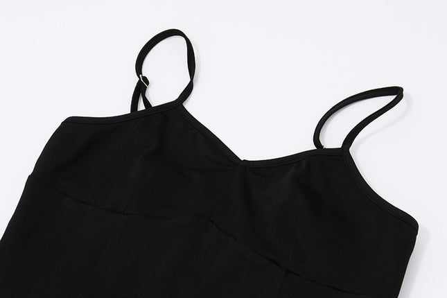 Elegant slingklänning med färgkontrast - Trendigt mode