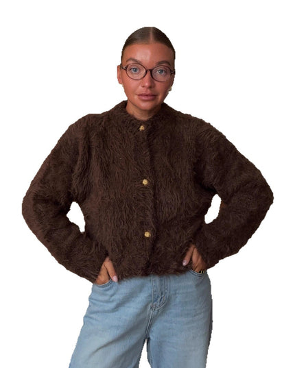 Mink Knitted Sweater Cardigan For Women