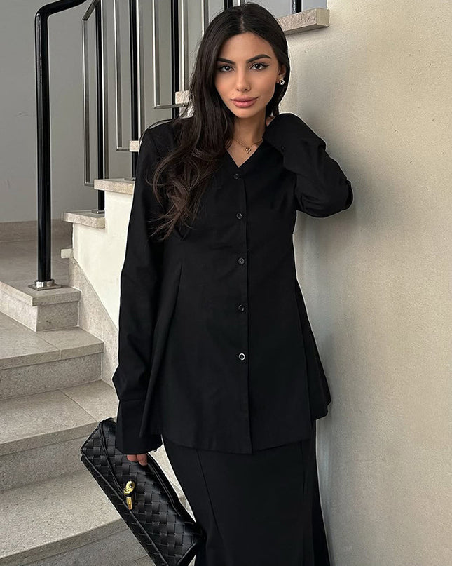 Fall Women's Clothing Suit V-neck Slim Fit Waist