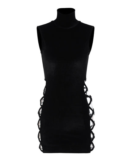 Women's Stand Collar Dress - Street Style Chic