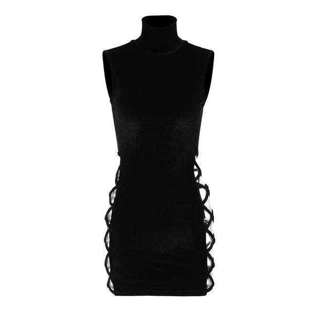 Damenkleid mit Stehkragen – Street Style Chic