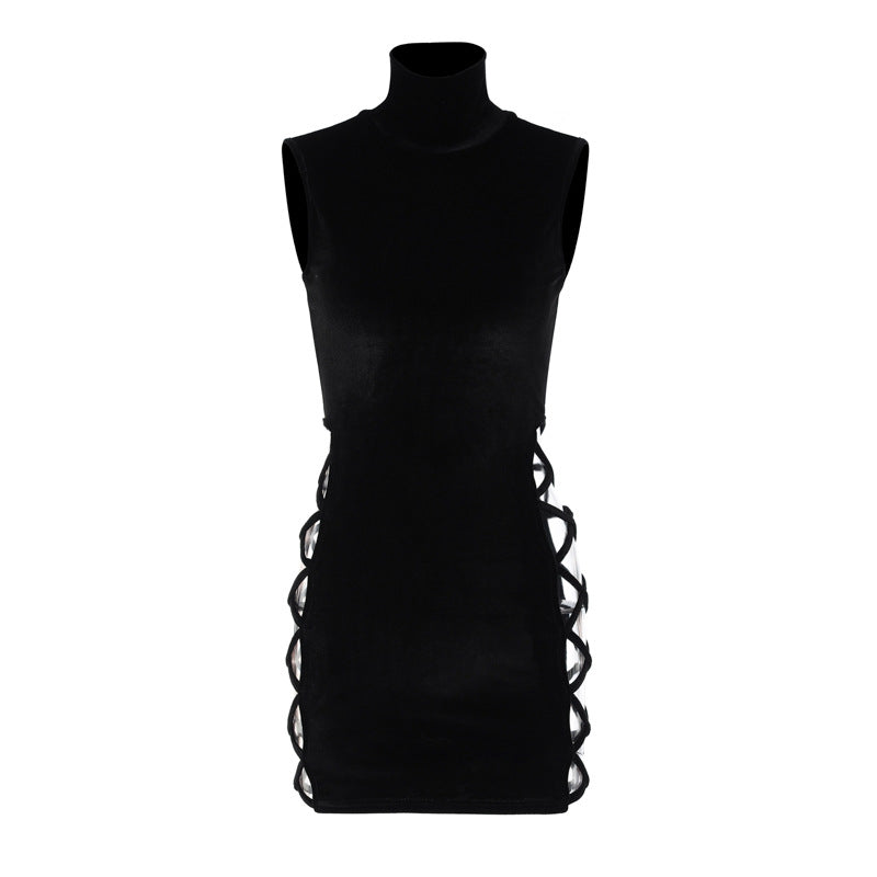 Women's Stand Collar Dress - Street Style Chic