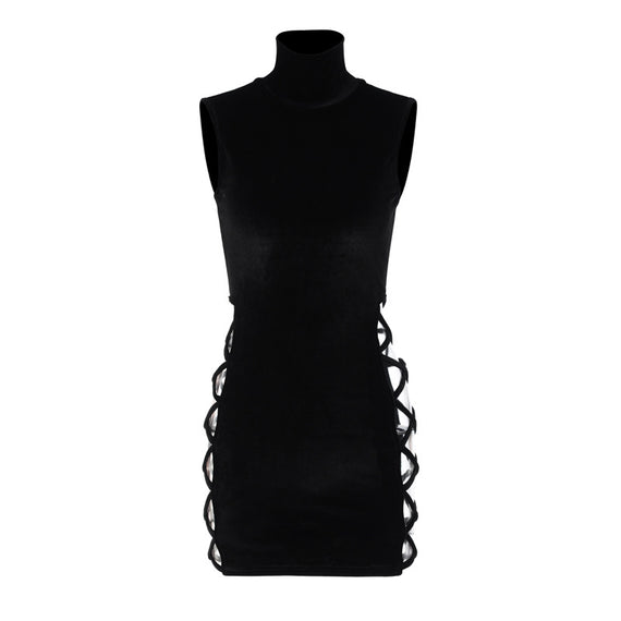 Women's Stand Collar Dress - Street Style Chic