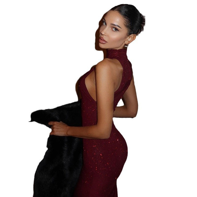 Neues Mode Neckholder-Hüft-Fischschwanzkleid