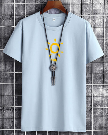 Anime Gothig New Summer Cotton Man T-Shirt T Shirts Fashion Harajuku Sun Printing short T-Shirts Breathable Men Tshirt Tops