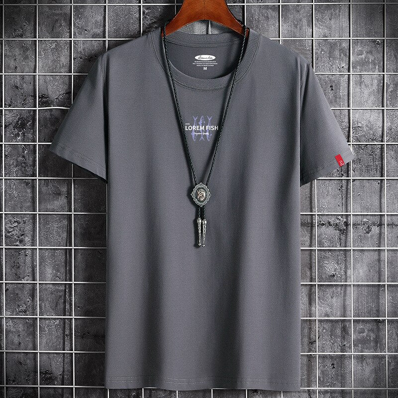 New T Shirt for Men Summer Harajuku Graphic Oversized Goth Punk Manga Vintage Hip Hop Couples Matching Men Clothing Anime