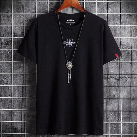 New T Shirt for Men Summer Harajuku Graphic Oversized Goth Punk Manga Vintage Hip Hop Couples Matching Men Clothing Anime