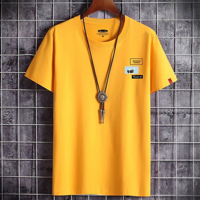 Newest T Shirt for Men Clothing Fitness White O Neck Man T-shirt For Male Anime Oversized S-6XL New Men T-shirts Goth Punk