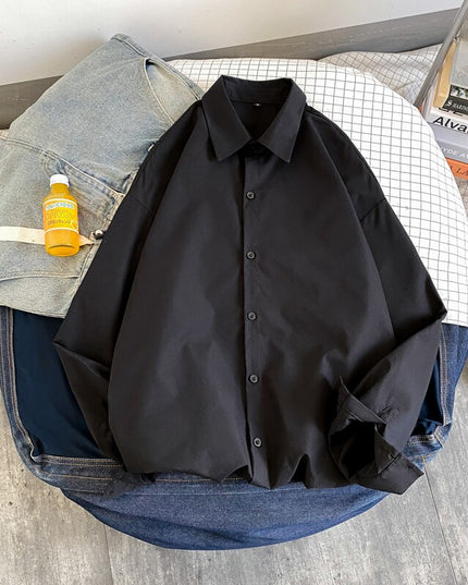 Stylish Men's Harajuku Button Up Shirts for Summer Streetwear