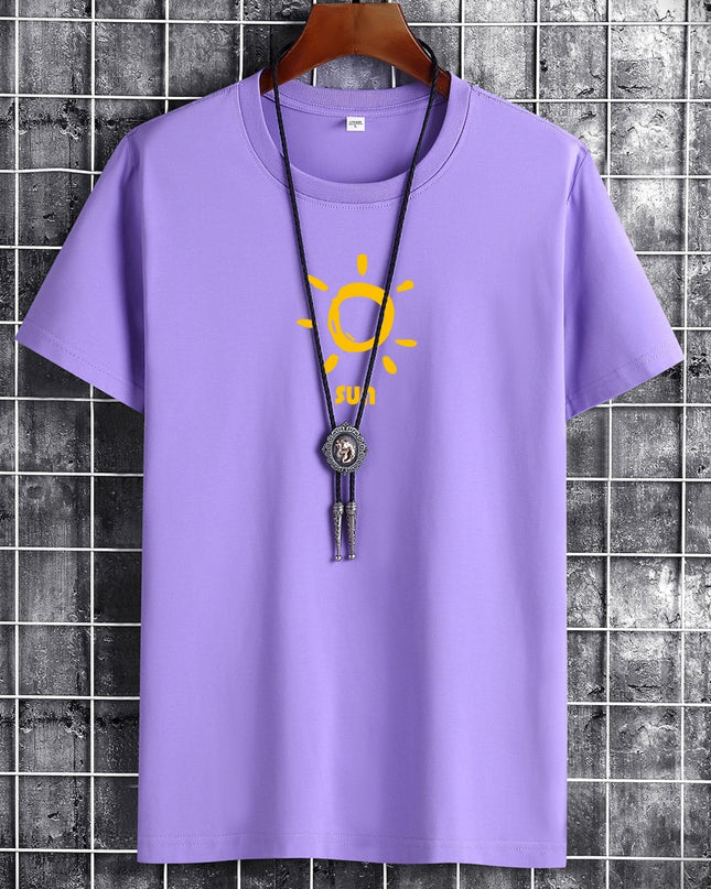 Anime Gothig New Summer Cotton Man T-Shirt T Shirts Fashion Harajuku Sun Printing short T-Shirts Breathable Men Tshirt Tops