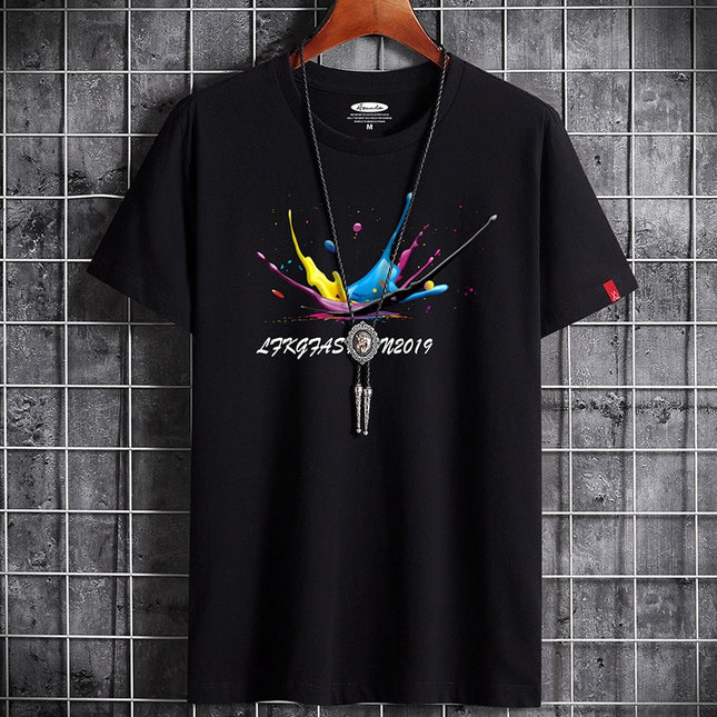 Newest T Shirt for Men Clothing Anime Fitness White O Neck Man T-shirt For Male Oversized S-6XL New Men T-shirts Goth Punk