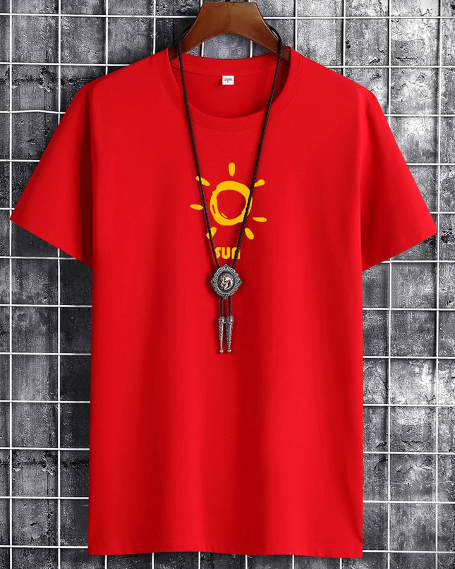 Anime Gothig New Summer Cotton Man T-Shirt T Shirts Fashion Harajuku Sun Printing short T-Shirts Breathable Men Tshirt Tops