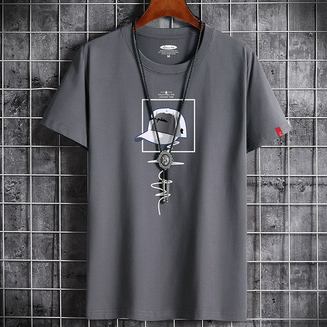 Newest T Shirt for Men Clothing Fitness White O Neck Anime Man T-shirt For Male Oversized S-6XL New Men T-shirts Goth Punk