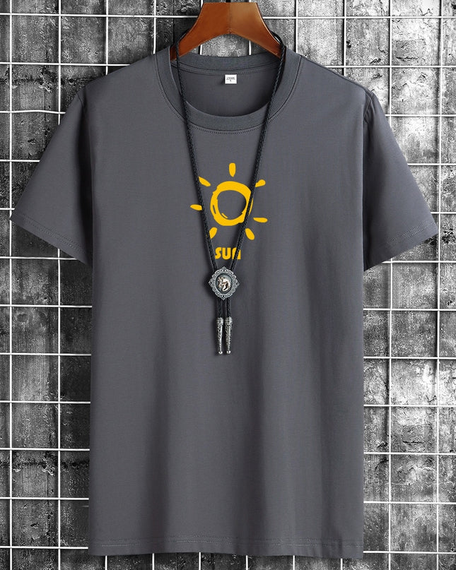 Anime Gothig New Summer Cotton Man T-Shirt T Shirts Fashion Harajuku Sun Printing short T-Shirts Breathable Men Tshirt Tops