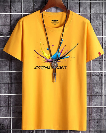 Newest T Shirt for Men Clothing Anime Fitness White O Neck Man T-shirt For Male Oversized S-6XL New Men T-shirts Goth Punk