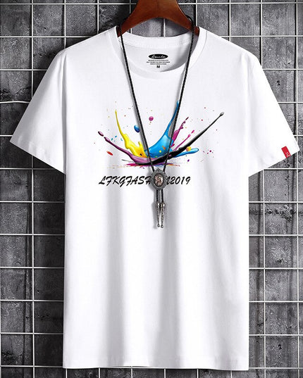 Newest T Shirt for Men Clothing Anime Fitness White O Neck Man T-shirt For Male Oversized S-6XL New Men T-shirts Goth Punk