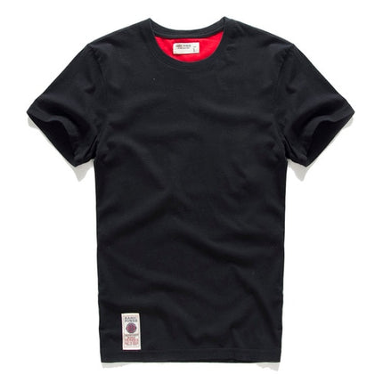 Men's t-shirt New Summer cotton white solid t shirt men causal o-neck basic tshirt male high quality classical tops