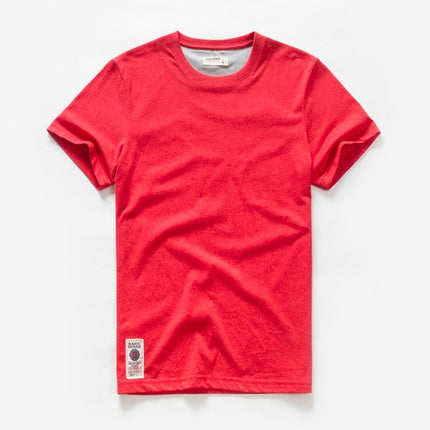 Men's t-shirt New Summer cotton white solid t shirt men causal o-neck basic tshirt male high quality classical tops