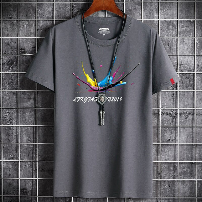 Newest T Shirt for Men Clothing Anime Fitness White O Neck Man T-shirt For Male Oversized S-6XL New Men T-shirts Goth Punk