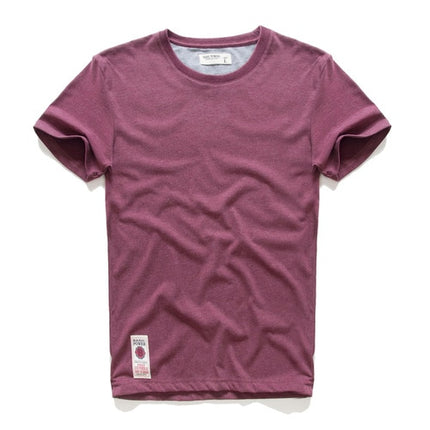 Men's t-shirt New Summer cotton white solid t shirt men causal o-neck basic tshirt male high quality classical tops