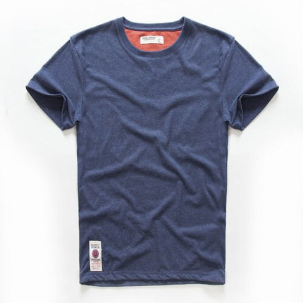Men's t-shirt New Summer cotton white solid t shirt men causal o-neck basic tshirt male high quality classical tops