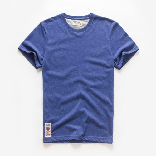 Men's t-shirt New Summer cotton white solid t shirt men causal o-neck basic tshirt male high quality classical tops