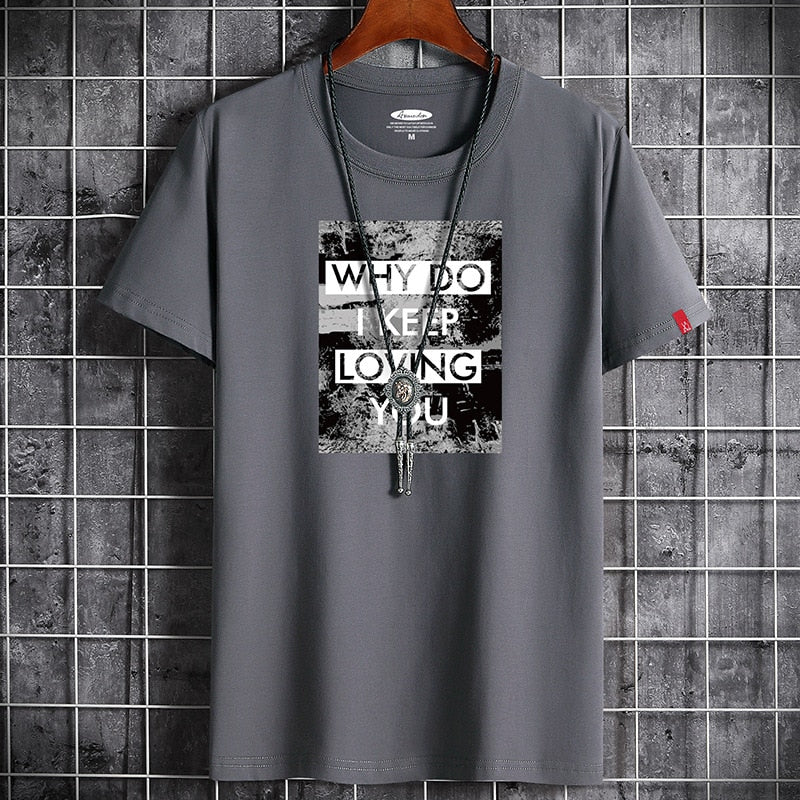 New T Shirt for Men Summer  Harajuku Graphic Oversized Goth Punk Manga Vintage Hip Hop Couples Matching Anime Men Clothing