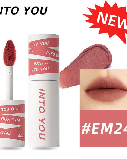 INTO YOU Lip Gloss Women Makeup Matte Velvet Lipstick Waterproof Long Lasting Red Lip Tint Lip Glaze Cosmetics 27 Colors