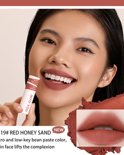 INTO YOU Lip Gloss Women Makeup Matte Velvet Lipstick Waterproof Long Lasting Red Lip Tint Lip Glaze Cosmetics 27 Colors