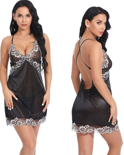 Women's Sexy Lace Lingerie Sets Sexy Hot Erotic Clothing Erotic Women's Pajamas with Thong Sex Lingerie Pajamas Exotic Clothing