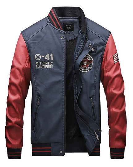New Jackets for Men Clothing Jaquetas Pilot PU Leather Jacket Chaquetas Coat Tracksuits Bomber Coats Baseball New Chaquetas