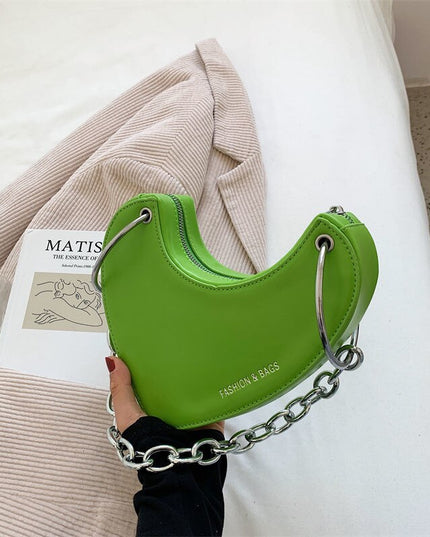 Heart Shaped Ladies Shoulder Bags Leopard Print Women Pu Leather Underarm