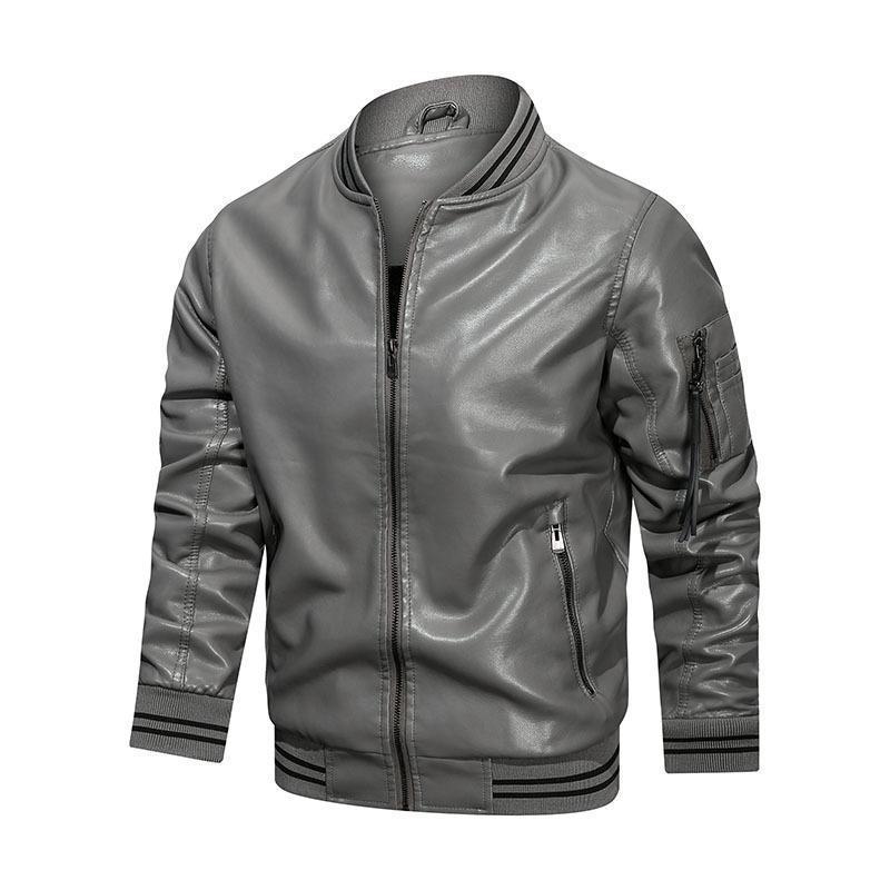 Jackets for Men Clothing  PU Lether Jacket Coat Tracksuits Bomber Coats Chaquetas Jaquetas Baseball Chaquetas Windbreakers