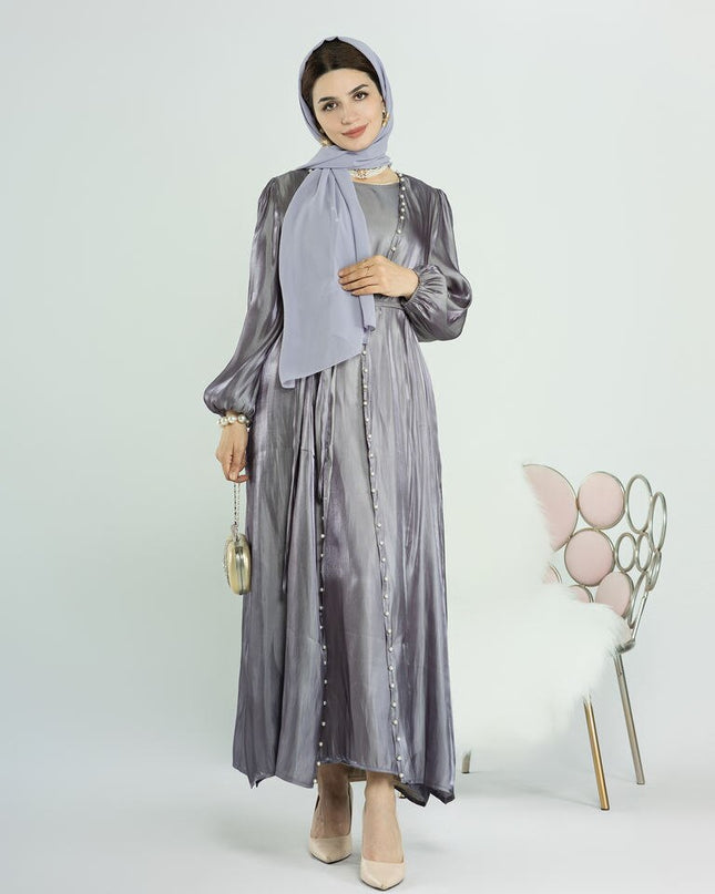 Djellaba Suits Abaya Dubai Two pieces Muslim Sets Dress Abaya Dubai Turkey Muslim Islam Abayas With Belt