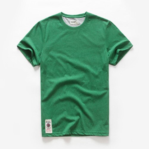 Men's T-shirt for Men Cotton Solid Color T Shirt Men Causal Goth Punk O-neck Basic Tshirt Male High Quality Classical Tops