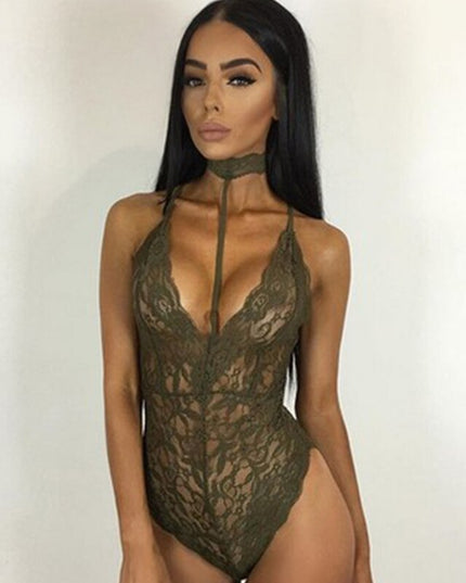 Porn Body Stocking Erotic Bodysuit Babydoll Plus Size Lace Backless Teddy Sexy Lingerie Women Mesh Fishnet Sex Dress Mujer