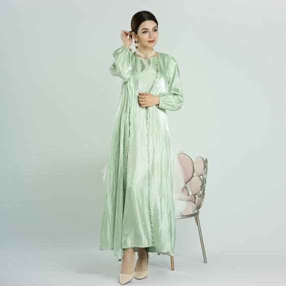 Djellaba Suits Abaya Dubai Two pieces Muslim Sets Dress Abaya Dubai Turkey Muslim Islam Abayas With Belt