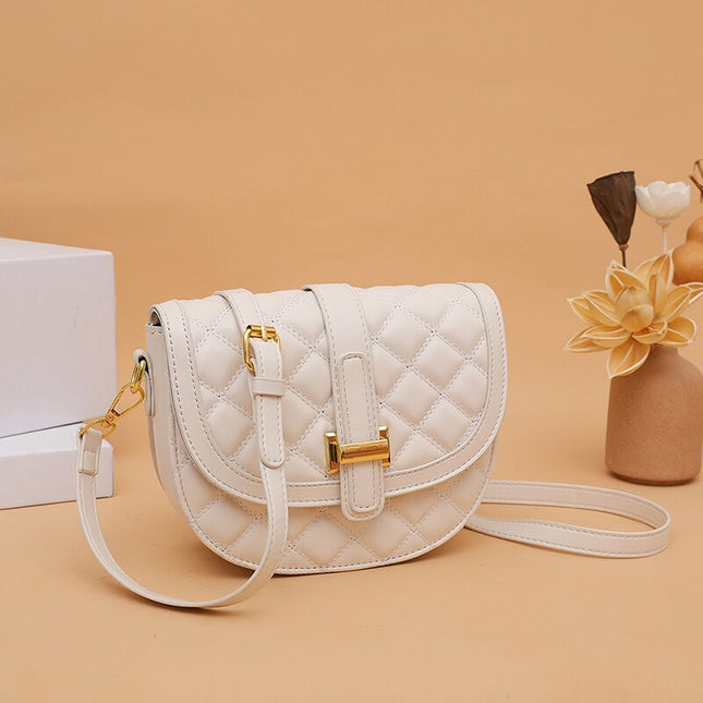 Female Delicate White Shoulder Bag