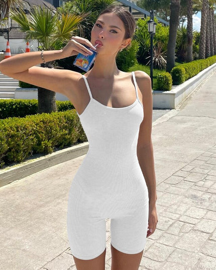 Mode Sexiga Rygglösa Axelband Bodycon Jumpsuits Heldräkter för kvinnor Rompers Fritids Jumpsuits Sommarkläder