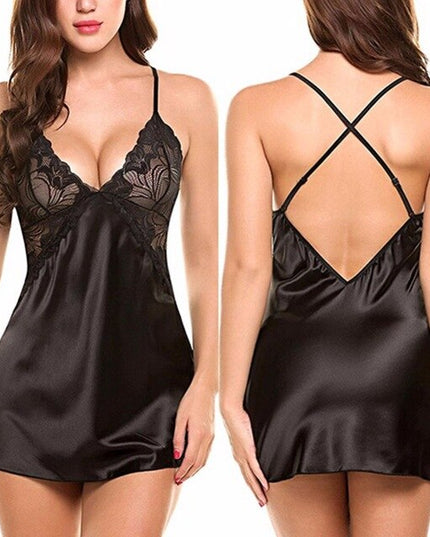 Women's Sexy Lace Lingerie Sets Sexy Hot Erotic Clothing Erotic Women's Pajamas with Thong Sex Lingerie Pajamas Exotic Clothing