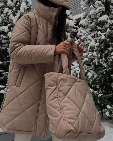 Herbst Winter Parkas und Steppmäntel für Damen Warme Trenchcoats Lange Daunenjacken Outfits