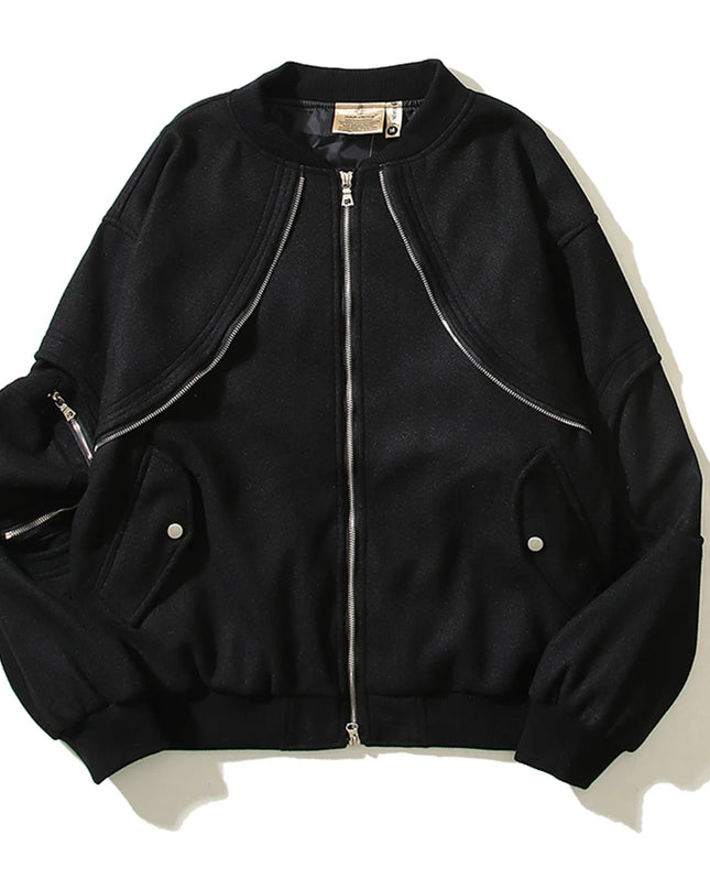 Elevate Your Style with Our High Street Vibe Woolen Bomber Jackets for Men and Women