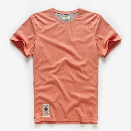 Men's T-shirt for Men Cotton Solid Color T Shirt Men Causal Goth Punk O-neck Basic Tshirt Male High Quality Classical Tops
