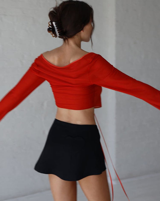 Elegante Netz- 透視-Oberteile und Blusen für Damen, sexy, Sommerhemden, Bluse mit ausgestelltem Ärmel zum Binden, Oberteile, Kleidung