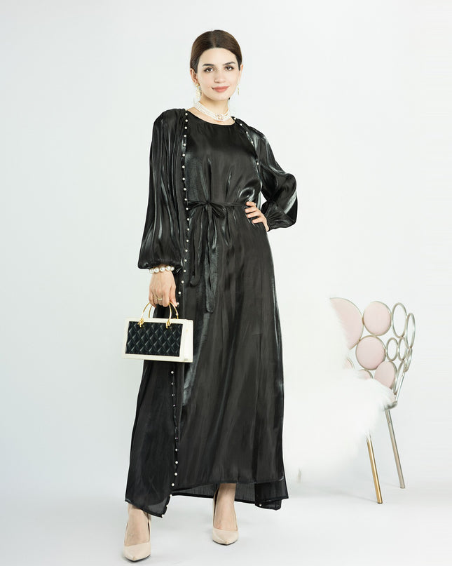 Djellaba Suits Abaya Dubai Two pieces Muslim Sets Dress Abaya Dubai Turkey Muslim Islam Abayas With Belt